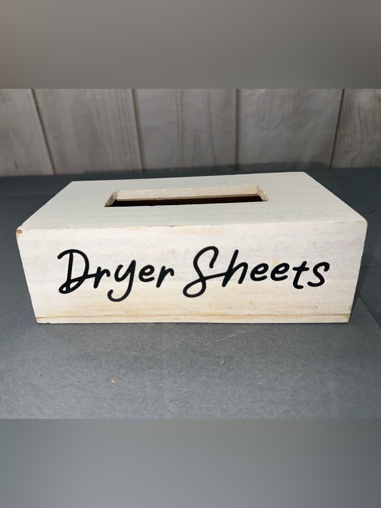 Other - Dryer Sheet Wooden Box Storage